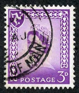 IOM SG2a 3d Deep Lilac on Chalky Paper Fine used cat from 6.50 pounds