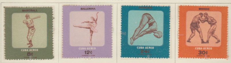 U.S. Scott #C158-C161 Airmail - Cuba Possession Stamp - Mint Set