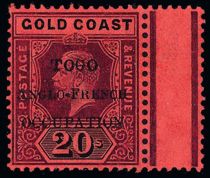 Togo Scott 76 Variety 2 Gibbons 46B Mint Stamp