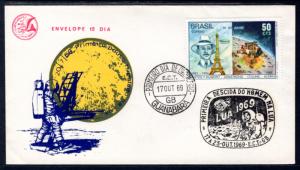 Brazil 1138 Moon LandingSpace U/A FDC