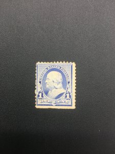 US stamp,  Scott 219, unused, hinged, Genuine,  List 2337