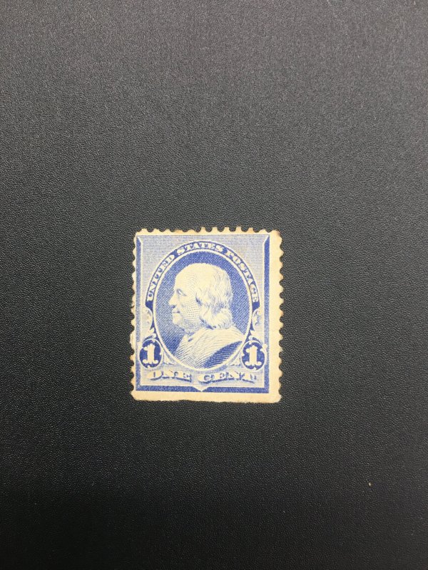 US stamp,  Scott 219, unused, hinged, Genuine,  List 2337