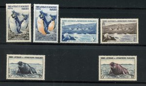 FSAT #2-7 (F385) Complete 1956 Penguins, Scenic, Seal issue, MNH, VF