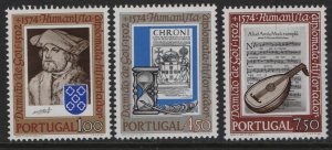 PORTUGAL,  1195-1197  MINT HINGED