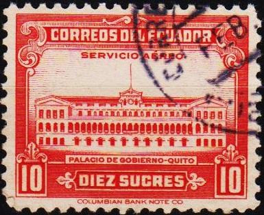 Ecuador.1944 10s S.G.730 Fine Used