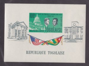 Togo # 437a, John F. Kennedy, Souvenir Sheet, NH, 1/2 Cat.