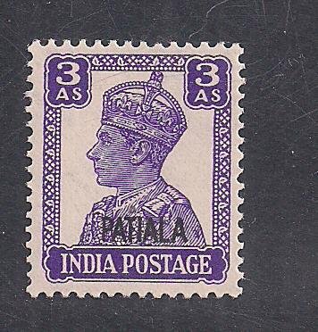 INDIA - PATIALA   SC# 109   FVF/MNH