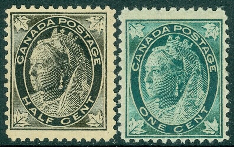 EDW1949SELL : CANADA 1897 Scott #66-67 Fine-Very Fine, Mint NH. Catalog $177.00.