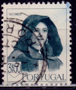 Portugal, 1947, Woman of the Azores, 3.50e, sc#682, used