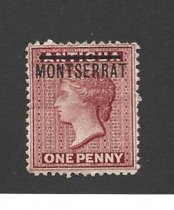 Montserrat Scott #1 Unused Hinged