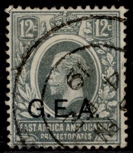 TANGANYIKA GV SG50, 12c slate-grey, FINE USED.