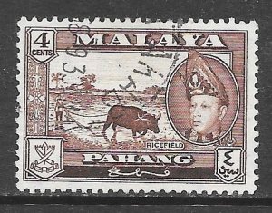 Malaya Pahang 74: 4c Sultan Abu Bakar Ricefield, used, F-VF