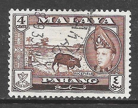 Malaya Pahang 74: 4c Sultan Abu Bakar Ricefield, used, F-VF