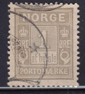 Norway J1 Numeral of Value 1915
