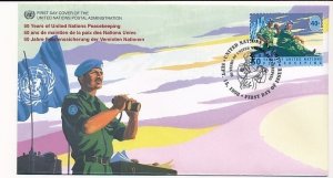 D171965 50 Years of UN Peacekeeping FDC United Nations New York Bureau