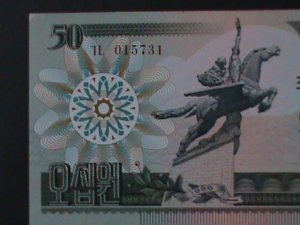 ​KOREA-1988 CAPITALIST VISTOR ISSUE: 50 WON UN CIRCULATED-VERY FINE-LAST ONE