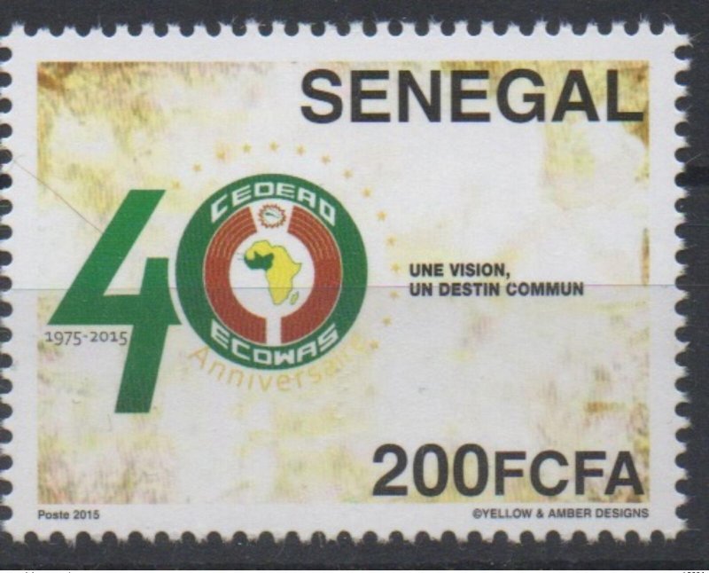 Senegal 2015 Joint Issue ECOWAS ECOWAS 40 years 40 years-