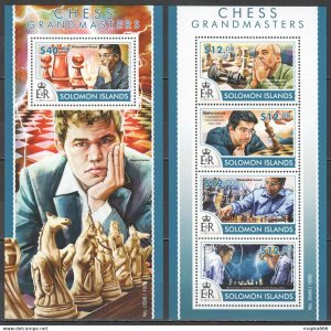 2015 Solomon Islands Chess Grandmasters Carlsen Anand #3232-36 1+1 ** Ls453