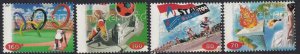 Sc# 932 / 935 Netherlands 1996 Soccer, Olympics complete set MNH CV $4.10