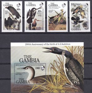 Gambia, Fauna, Birds, J. J Audubon MNH / 1985