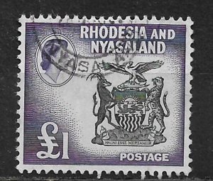 COLLECTION LOT OF # 171 RHODESIA & NYASALAND 1959 CV = $67.50