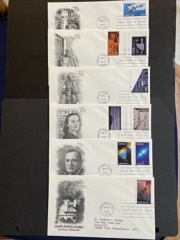 24 Different US FDCs from 2000 with Postal Commemorative Society Cachets