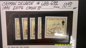 Cayman Islands 1994 Ships Scott# 688-692 complete MNH XF set of 5