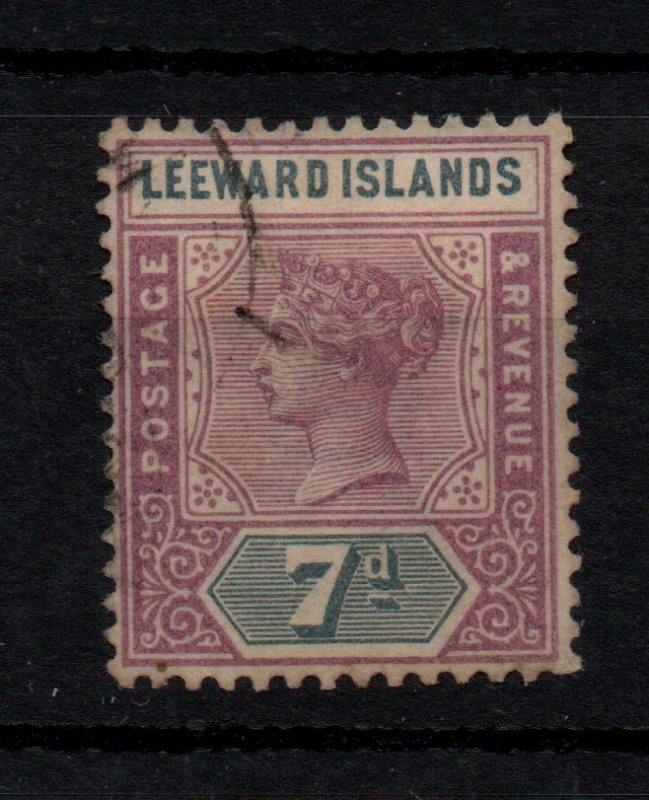 Leeward Islands QV 7d SG6 good used WS37623