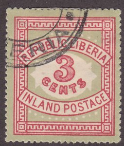 Liberia 64 Numerical Issue 1897 