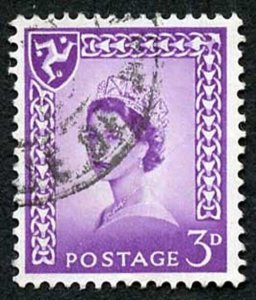 IOM SG2a 3d Deep Lilac on Chalky Paper Fine used cat from 6.50 pounds