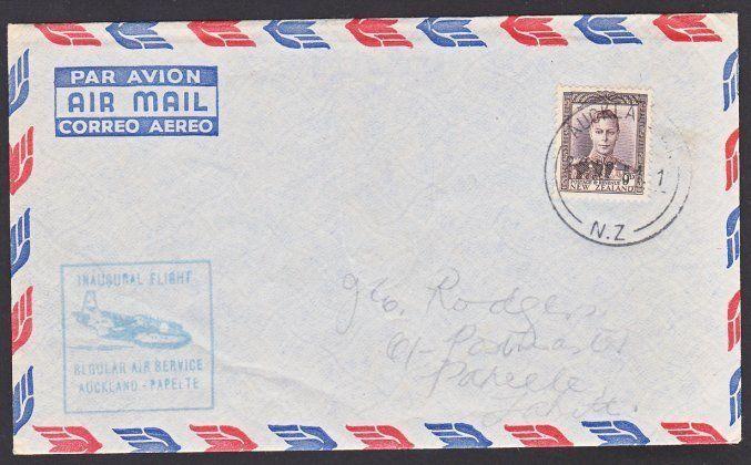 NEW ZEALAND 1951 First flight cover Auckland - New Caledonia...............67461