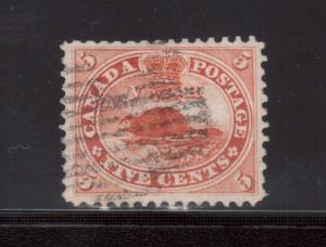 Canada #15 XF Used Superb With Large Margins