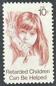 USA, 1974, SC#1549, Intellectual Disability, Unused, NG, F