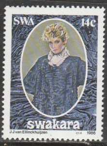 South Africa   SWA   570    (N**)   1986