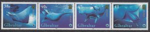 Gibraltar 1037 WWF Giant Devil Ray mnh