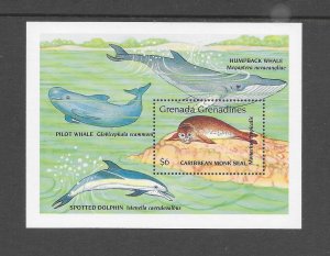 GRENADA GRENADINES #1172 MONK SEAL S/S MNH