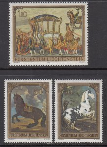 Liechtenstein 660-662 Paintings MNH VF