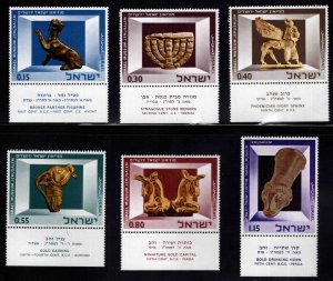 ISRAEL Scott 323-328 MNH** 1966 Jerusalem Museum set with tabs