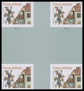 US 5797a Tomie dePaola imperf NDC cross gutter block 4 MNH 2023