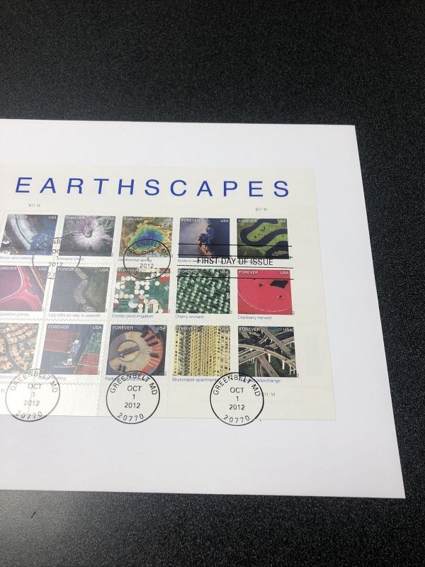 US 4710 Aerial Views Of Earth Souvenir Page First Day Of Issue On Cover
