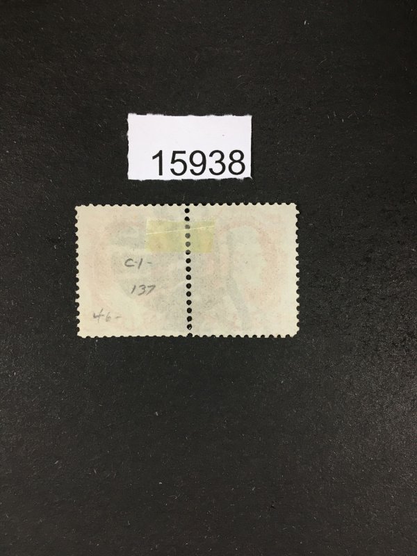 MOMEN: US STAMPS # 148 PAIR NYFM RE-LF3 USED LOT #15938