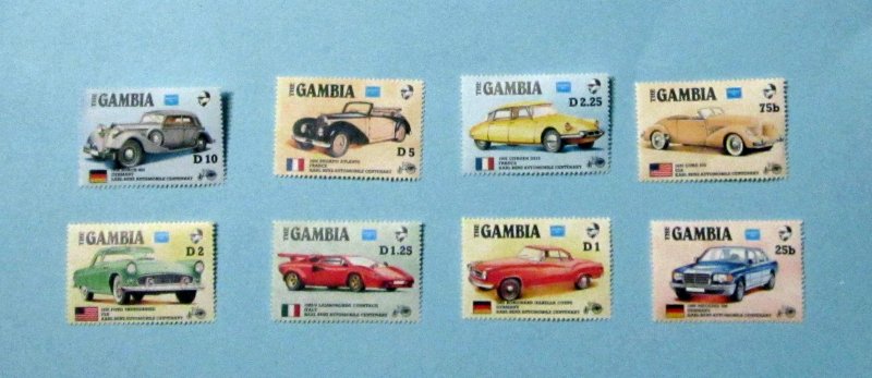 Gambia - 620-27, MNH Set. Auto Centennial. SCV - $8.05