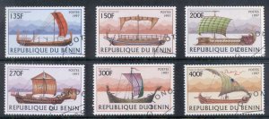 Benin 1997 Old Sailing Ships CTO