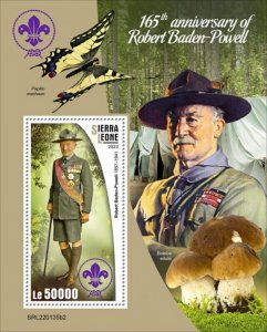 Sierra Leone - 2022 Robert Baden-Powell - Stamp Souvenir Sheet - SRL220135b2