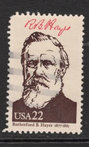 Scott # 2218a  Hayes  used   Single