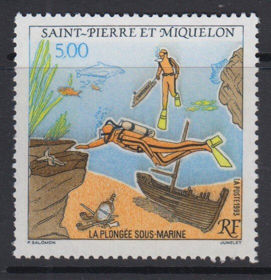 ST. PIERRE & MIQUELON, Scott 587, MNH