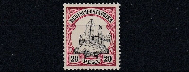 GERMAN EAST AFRICA  1901  20P  BLACK & CARMINE   MNH  