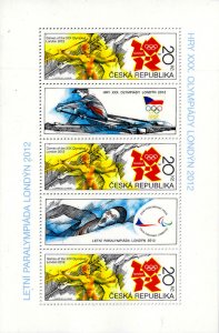 Czech Republic 2012 MNH Stamps Mini Sheet Scott 3543 Sport Olympic Games Rawing