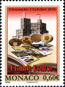 Monaco 2011 MNH Stamps Scott 2645 Coins Philately