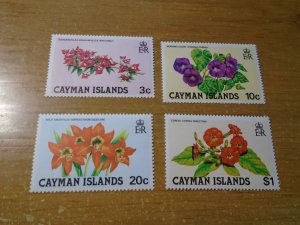 Flowers :  Cayman Islands  # 478-81  MNH